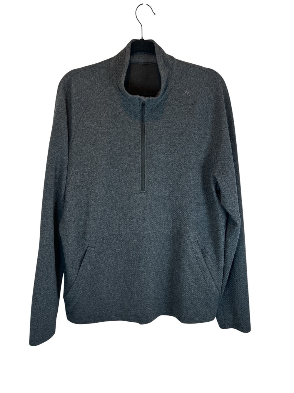 Lululemon At Ease Half -Zip Pullover Sweatshirt in Dark Charcoal size L - Picture 2 of 7